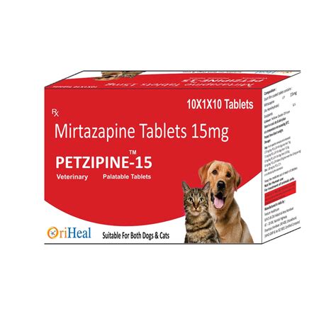 Oriheal Petzipine Mirtazapine 15mg Tablets for Dogs and Cats: View Uses