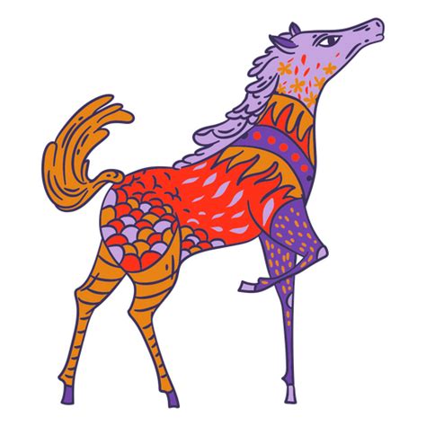 Design Png E Svg De Escultura Mexicana De Alebrije De Cavalo Para Camisetas