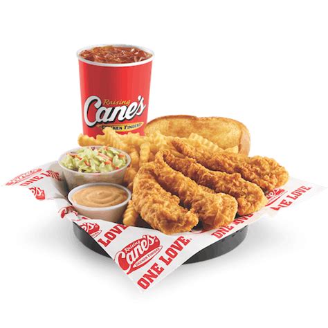 Menu Raising Canes Raising Canes Canes Chicken American Fast Food