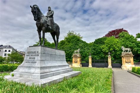 Estatua De Leopold Ii Bruselas B Lgica Foto De Archivo Imagen De