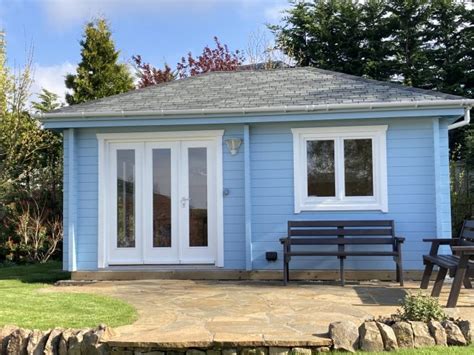 4m X 3m Hipped Roof Pavilion Garden Room Vernon Log Cabins Scotland