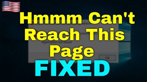 How To Fix Hmmm Can T Reach This Page Windows 11 YouTube