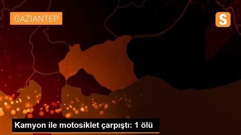 Kamyon ile motosiklet çarpıştı 1 ölü