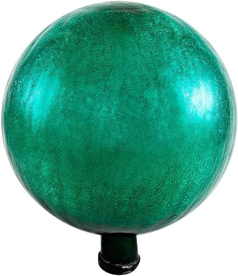 Achla Designs 12 Inch Crackle Gazing Globe Ball Plum Patio Lawn And Garden