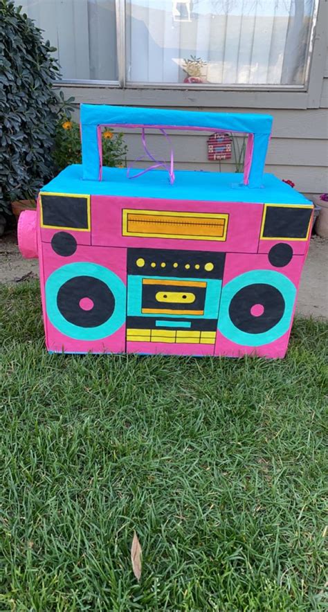 Boom Box Piñata 80s Theme Party 80s Party Decorations 90s Theme Party