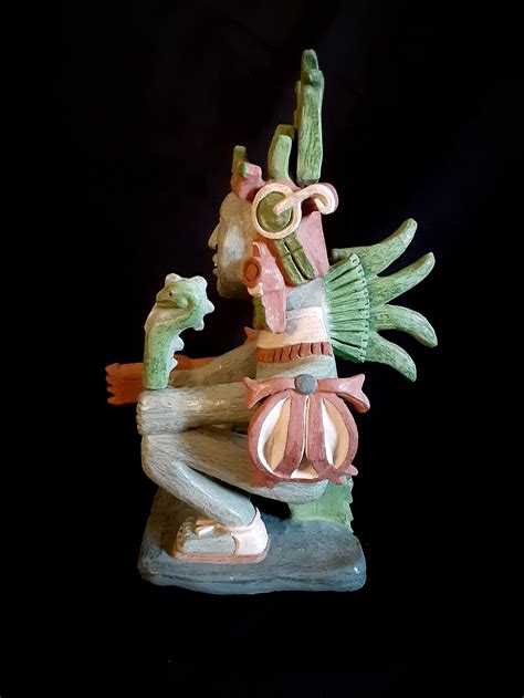 Huitzilopochtli Mexica Statue Ceramic Handmade Artisan - Etsy