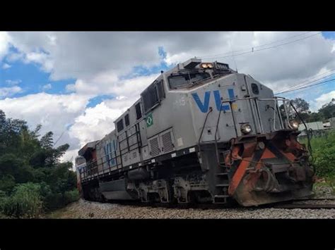 Trem Celulose Vazio Dash9 40 BB WN Liderando 4 Locomotivas Maquinista