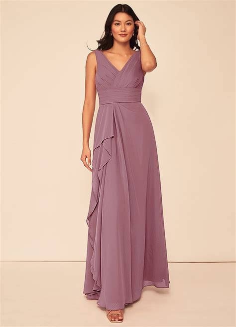 Vintage Mauve Azazie Julianna Bridesmaid Dresses Azazie