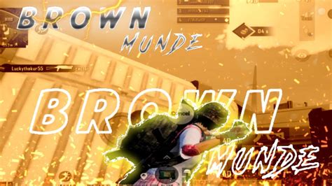 Brown Munde Remix 🔥 Bgmi Montage Four Finger Gyro Youtube