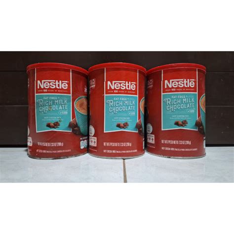 Jual NESTLE FAT FREE RICH MILK CHOCOLATE Rijek Kemasan FLAVOR HOT COCOA MILK 7 33 OZ 208gr