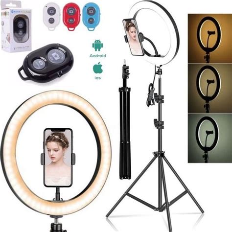 Iluminador Ring Light Led Tripé 2 Metros Controle Foto Vídeo Kit