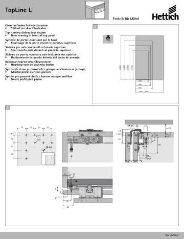 Hettich Topline L Montageanleitung Manualzz