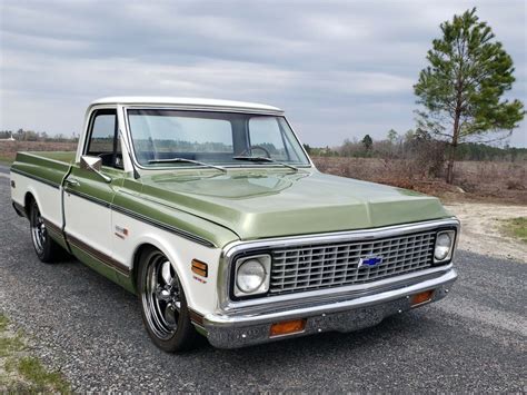 1972 Chevrolet C10 Pickup Green Rwd Automatic Cheyenne Classic Chevrolet C10 1972 For Sale