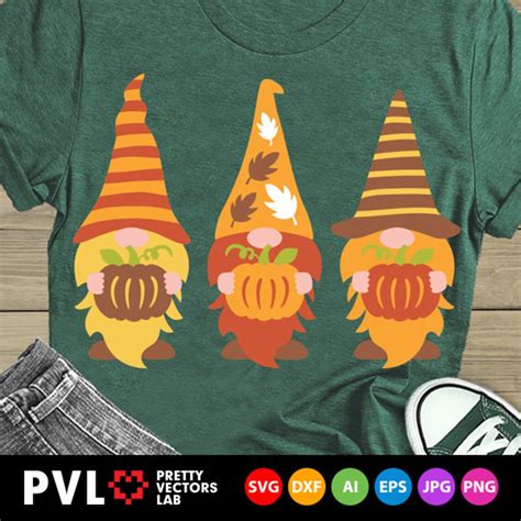 Fall Gnomes Svg Autumn Gnomes Svg Gnome With Pumpkin Cut Etsy