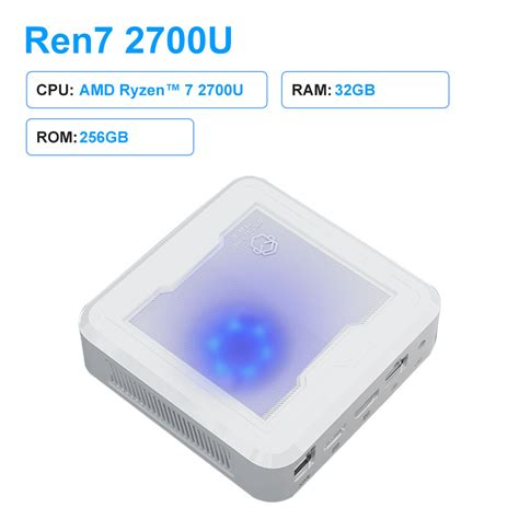 GenMachine New AMD Ryzen 7 2700U RGB Gaming Mini PC 4 Cores 8 Threads