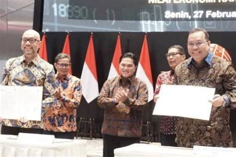 Kerja Sama IDSurvey BEI Dalam Perdagangan Karbon Dipuji Erick Thohir