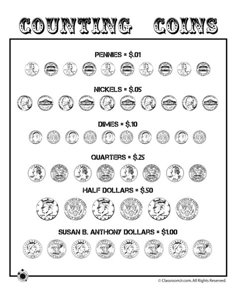 Printable Paper Coins Woo Jr Kids Activities Childrens Publishing