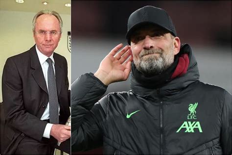 Klopps Emotional T To Sven Goran Eriksson To Coach Liverpool For