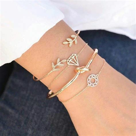 New Fashion Personality Knot Bracelets Bracelets Combination Crystal ...