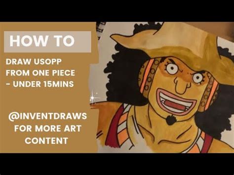 HOW TO DRAW USOPP FROM ONE PIECE UNDER 15mins YouTube