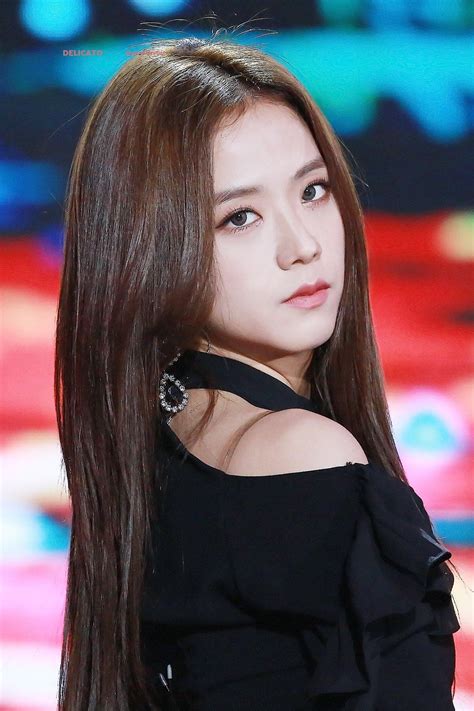 Blackpink Jisoo 181014 Bbq And Sbs Super Concert ผมสีสวย ความงาม ภาพ