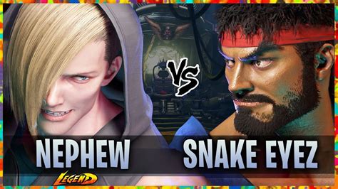 Sf Ed Nephew Vs Ryu Snake Eyez Street Fighter Youtube