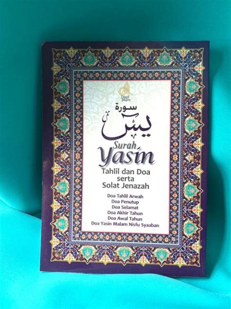 Buku Surah Yasin Tahlil Dan 7 Doa Serta Solat Jenazah Buku Doa Tahlil