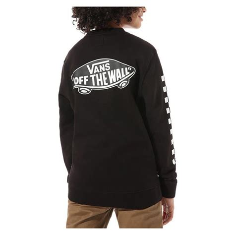 Sudadera Vans Exposition Check Crew Black Niño