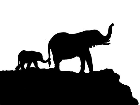 Printable Elephant Stencil