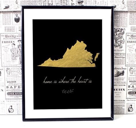 Virginia Art - Virginia State - Virginia State Art - Virginia Map ...