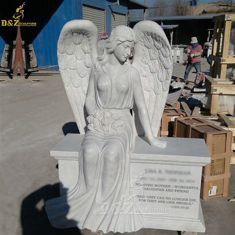 High quality modern angel engraving headstone designs DZM-1315 | D&Z ...