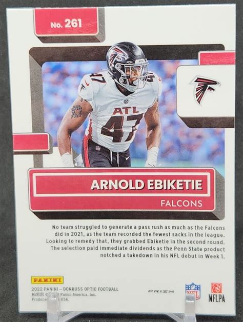 Donruss Optic Arnold Ebiketie One Hundred Emoji Rated Rookie