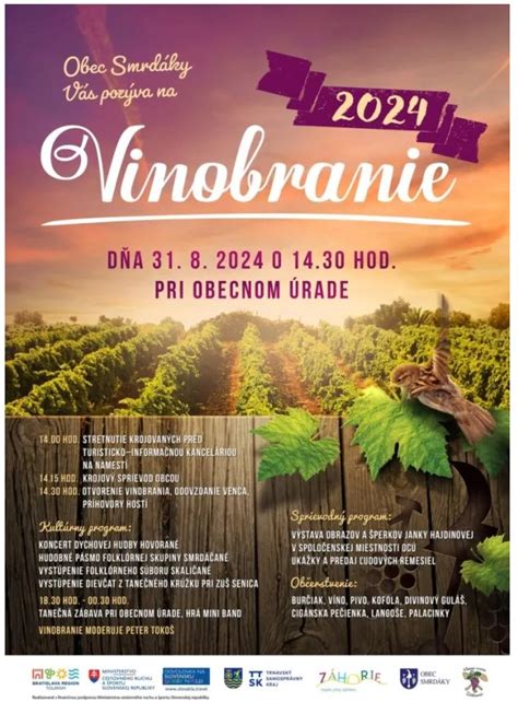 Vinobranie 2024 Smrdáky Smrdáky Folklorfest sk Podujatia na voľný