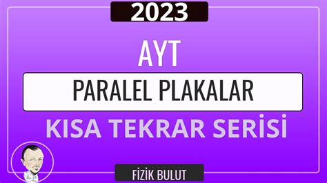 Ayt F Z K Paralel Plakalar Kisa Tekrar Zet Soru Zd Ren P F