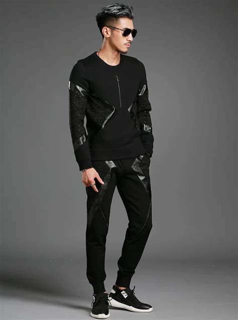 Hoodies Set Casual Mens Tracksuit Two Piece Sets High Quality Cotton In Hoodies And Sweatshirts