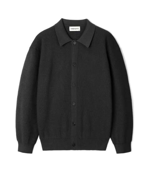 Musinsa Indust Renewal Ver Washable Hachi Collar Cardigan Black