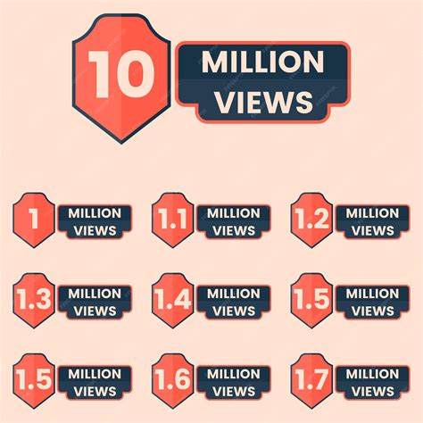 Premium Vector Million Views Celebration Background Design Banner 10m