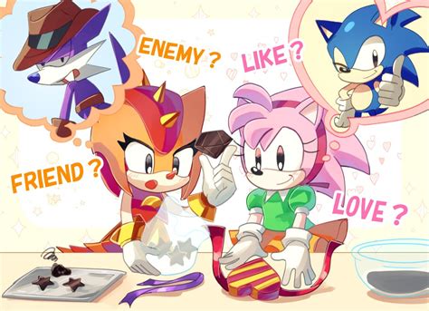 Sonic The Hedgehog Amy Rose Fang The Sniper And Trip The Sungazer