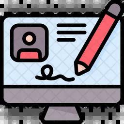 Digital Signature Icon - Free Download Business Icons | IconScout