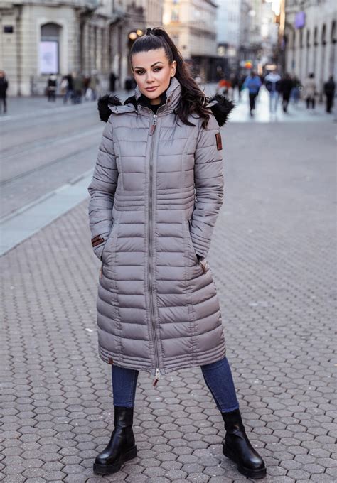 Navahoo Umay Damen Lange Winterjacke Mit Fellkragen 129 90