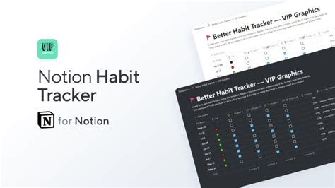 Better Habit Tracker Notion Template Notionery