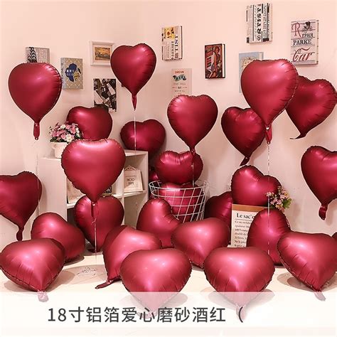 5pcs Heart Shape Foil Mylar Balloons 18 For Romantic Valentine S Day