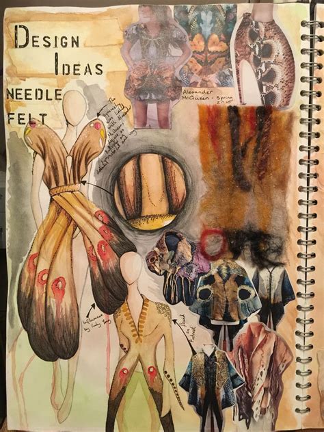 Creative Design Ideas Inspired By Chosen Theme Lydia Sketch Book Textiles Sketchbook