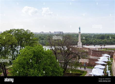 Belgrade Serbia May The Winner Monument The Symbol Of The