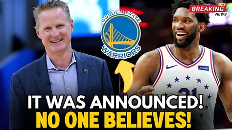 GREAT NEWS NOBODY EXPECTS THIS LATEST NEWS FROM GOLDEN STATE