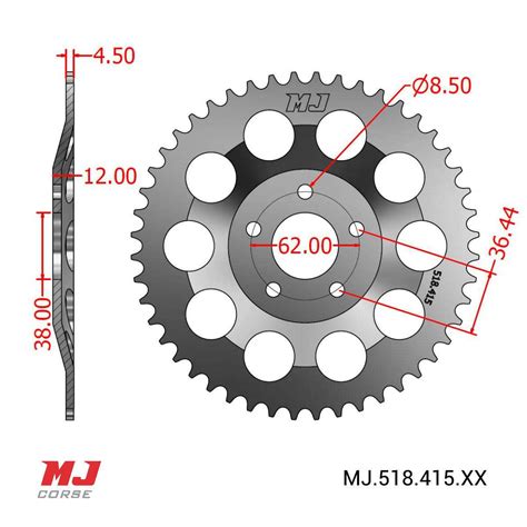 MJ Rear Sprocket For Puch MINICROSS MJ Corse