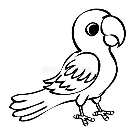 Parrot Clipart Black And White - soakploaty