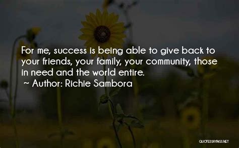 Top Quotes Sayings About Giving Back To The Community