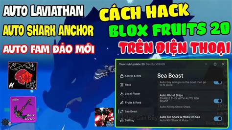 C Ch Hack Blox Fruits Tr N I N Tho I Menu Vip No Key Auto Shark