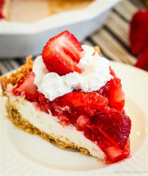 Strawberry Cream Pie Recipe No Bake Creations By Kara